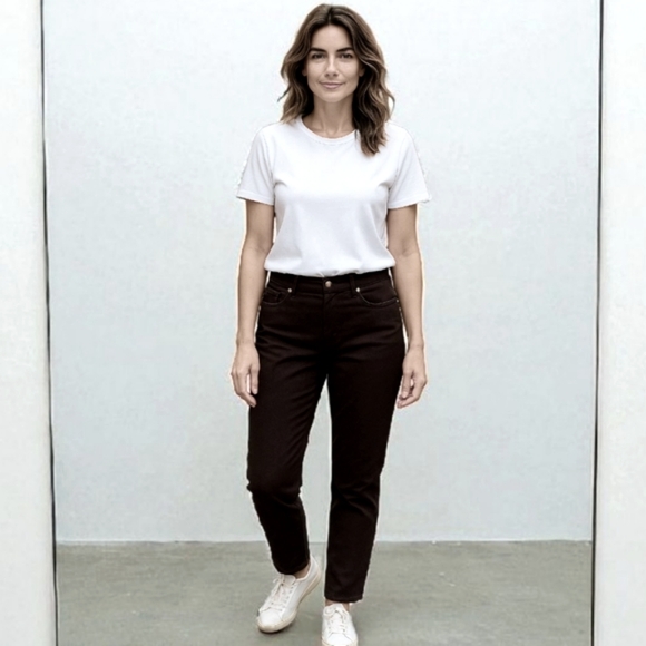 Eileen Fisher Denim - Eileen Fisher Black Denim Jeans Slim RN#78121 Organic Cotton NWT XS or XXS